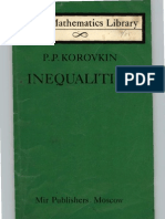 P. P. Korovkin - Inequalities (Little Mathematics Library)