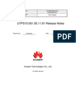 UTPS15.001.05.11.91 Release Notes: Huawei Technologies Co., LTD