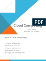 Cloud Computing: Nima Afraz Advisor: Dr. Zeinali