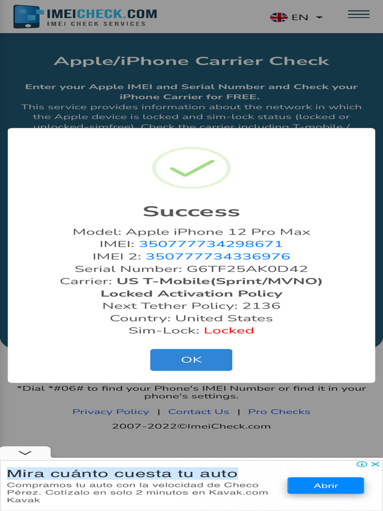 Apple Carrier Check - Free | PDF