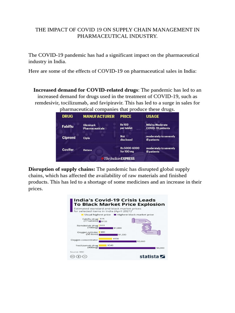The Impact of Covid 19 On Supply Chain Management in Pharmaceutical ...