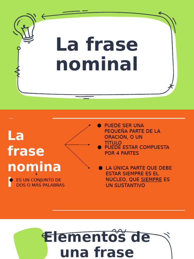 La Frase Nominal | PDF | Adjetivo | Morfología