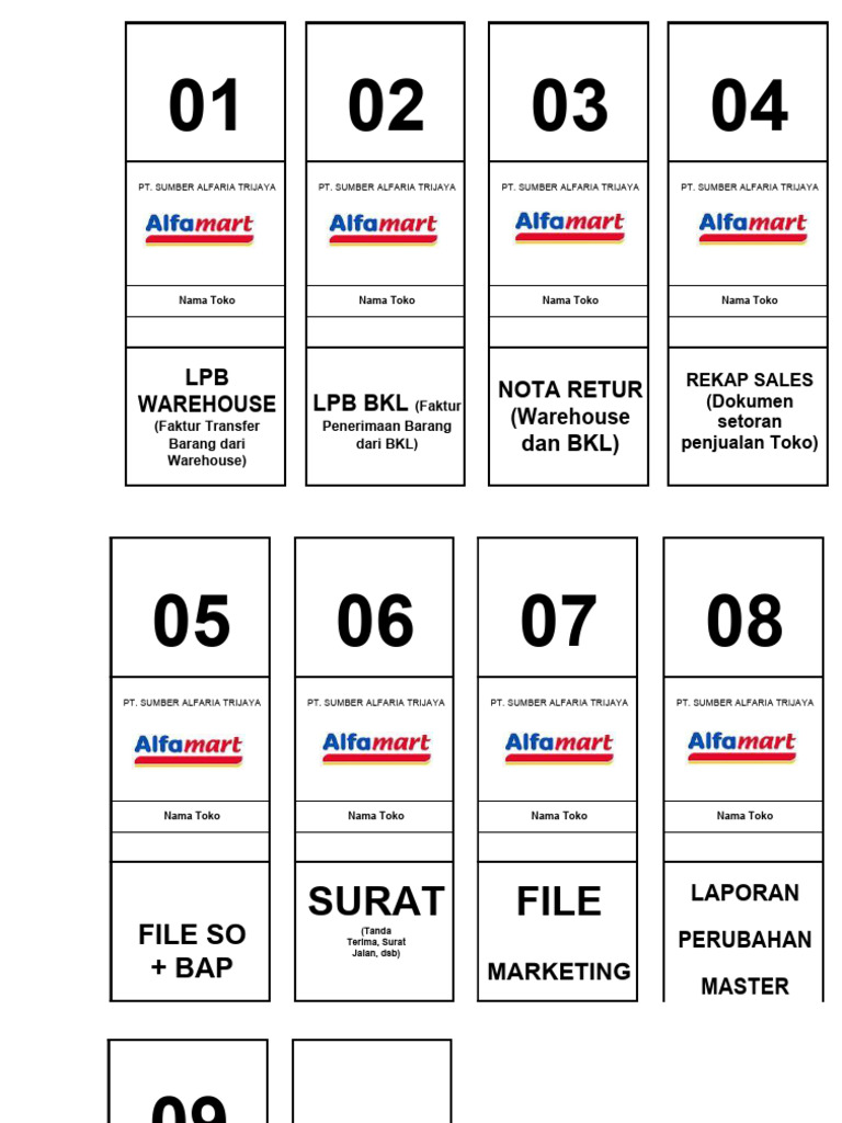 Sampul 9 Ordner + Label Buku Expedisi - 16062023 | PDF