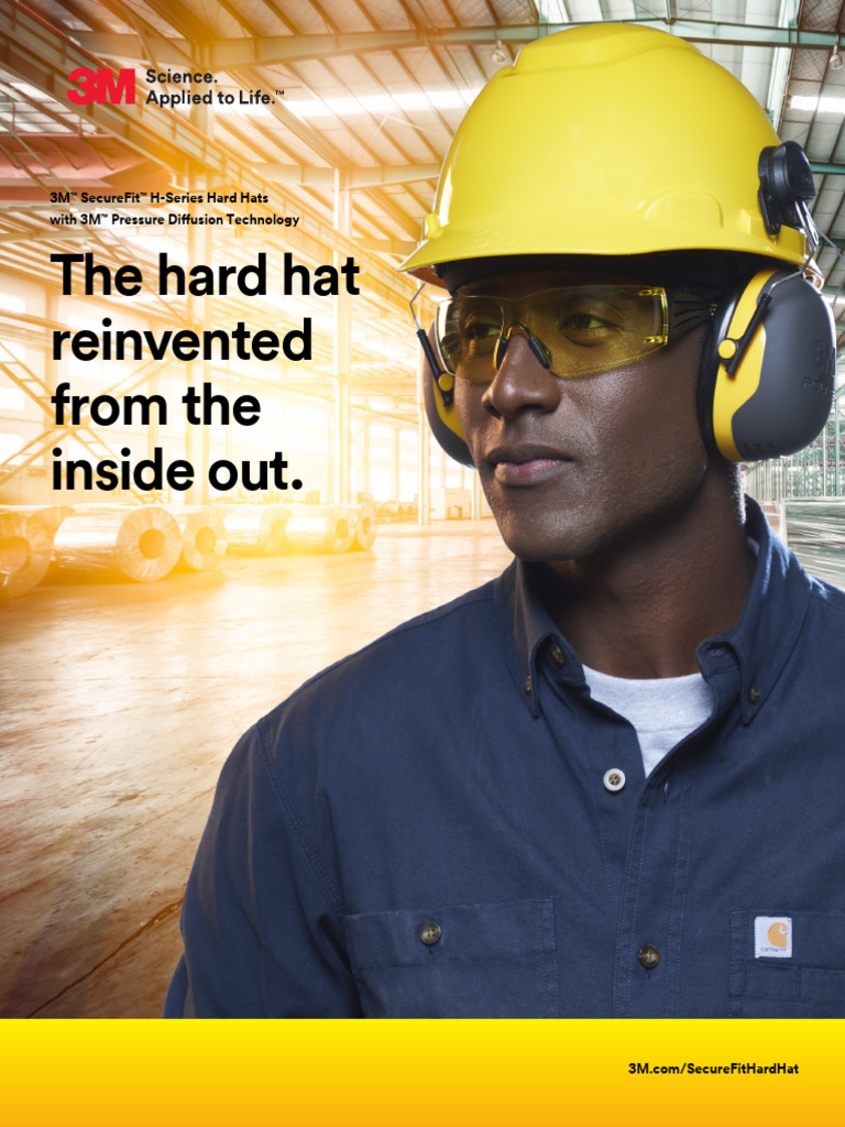 3M Slipstream SecureFit H700 H800 HardHat Brochure | PDF | Green