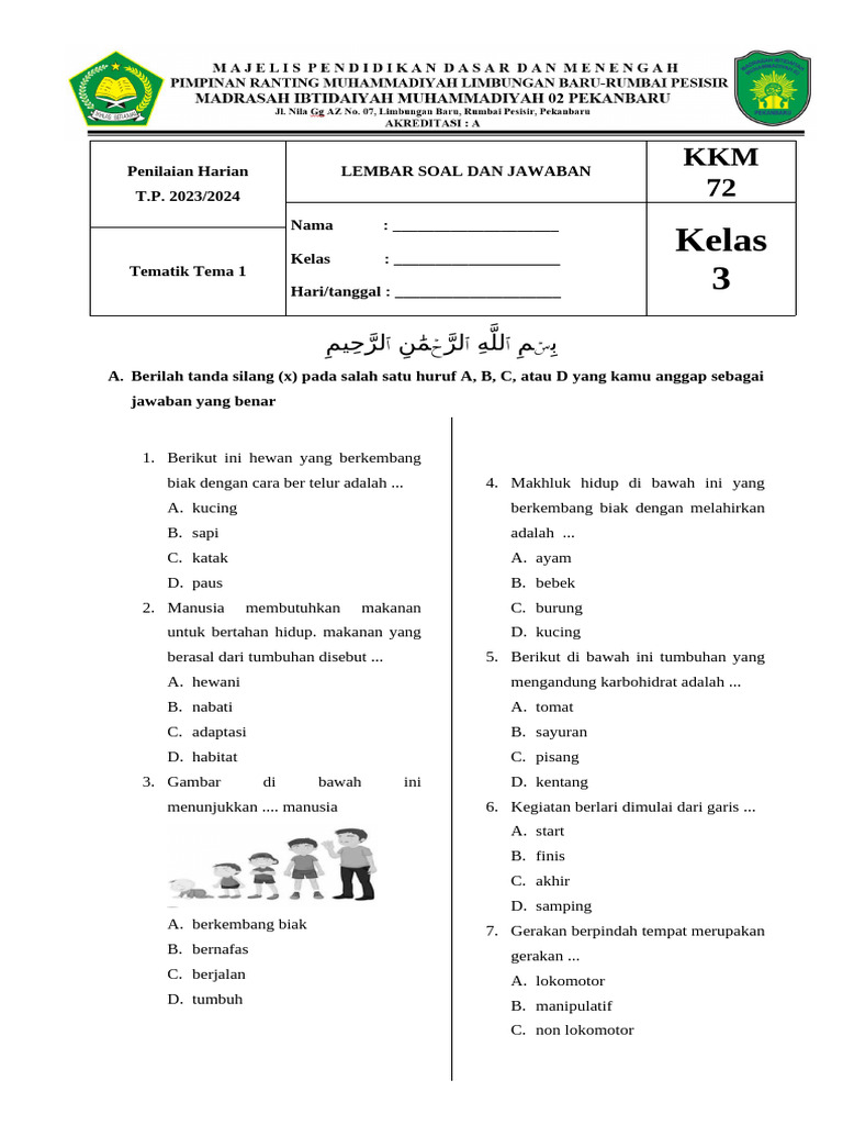 Kelas 3 | PDF