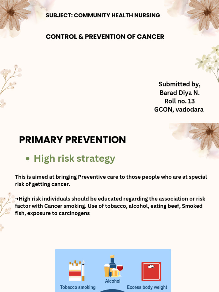 Cancer Prevention Strategies Guide | PDF | Cancer | Science & Mathematics