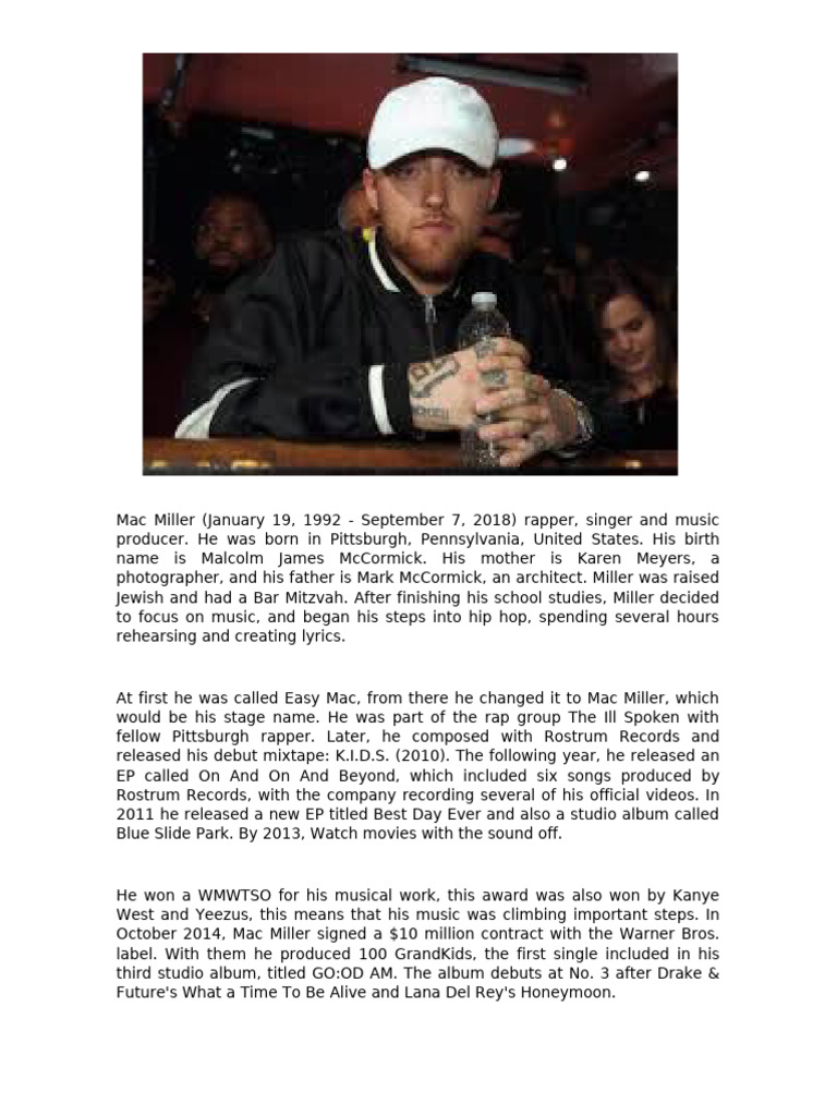 Mac Miller | PDF | Art