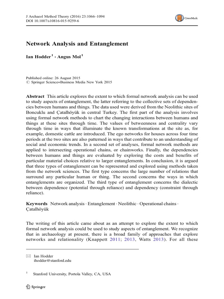 Hodder Entanglement | PDF
