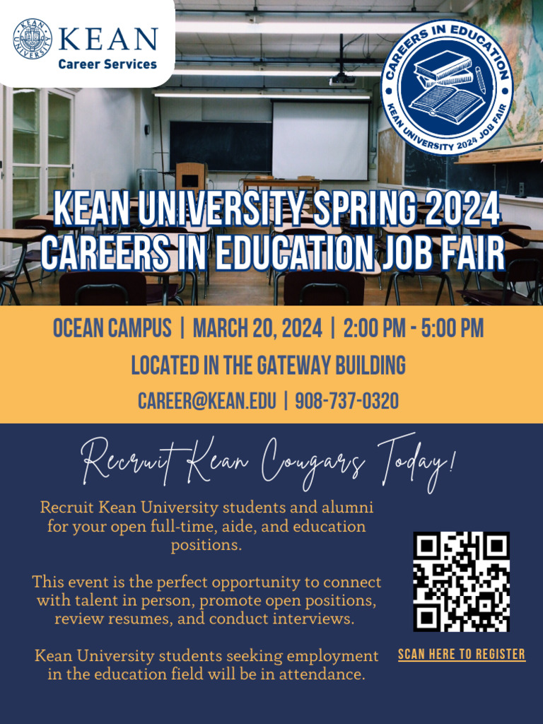 Careers in education fair kean ocean employers pdf