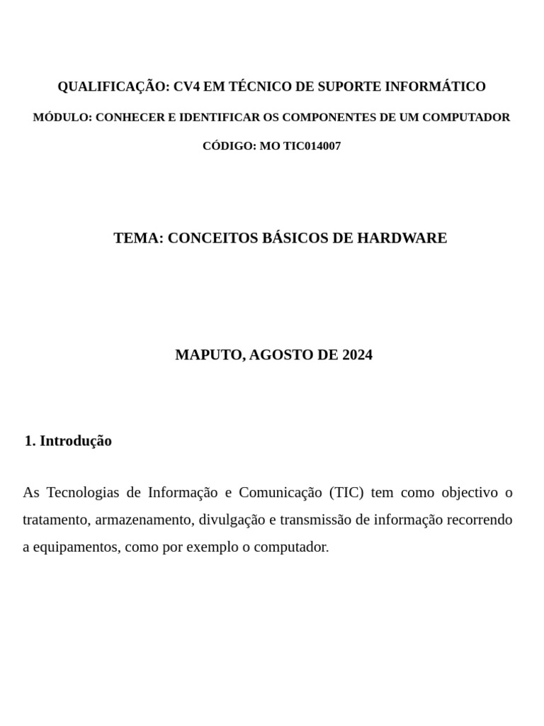 Conceitos b sicos de hardware aula 1 pdf