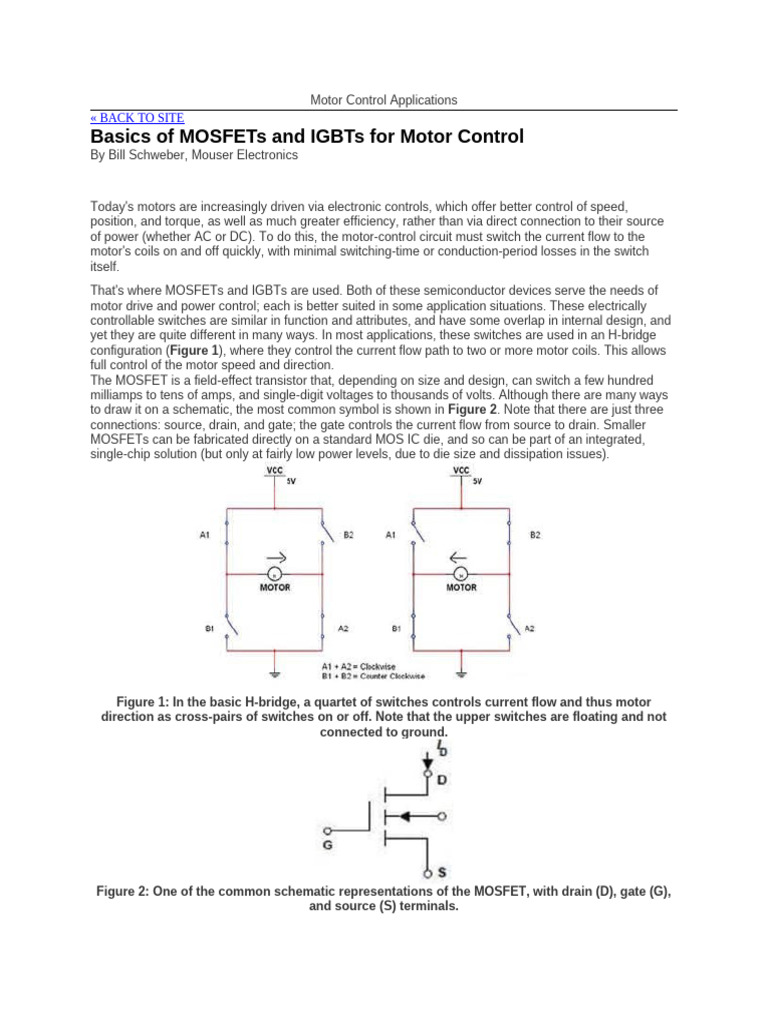 Motor Control Applications | PDF