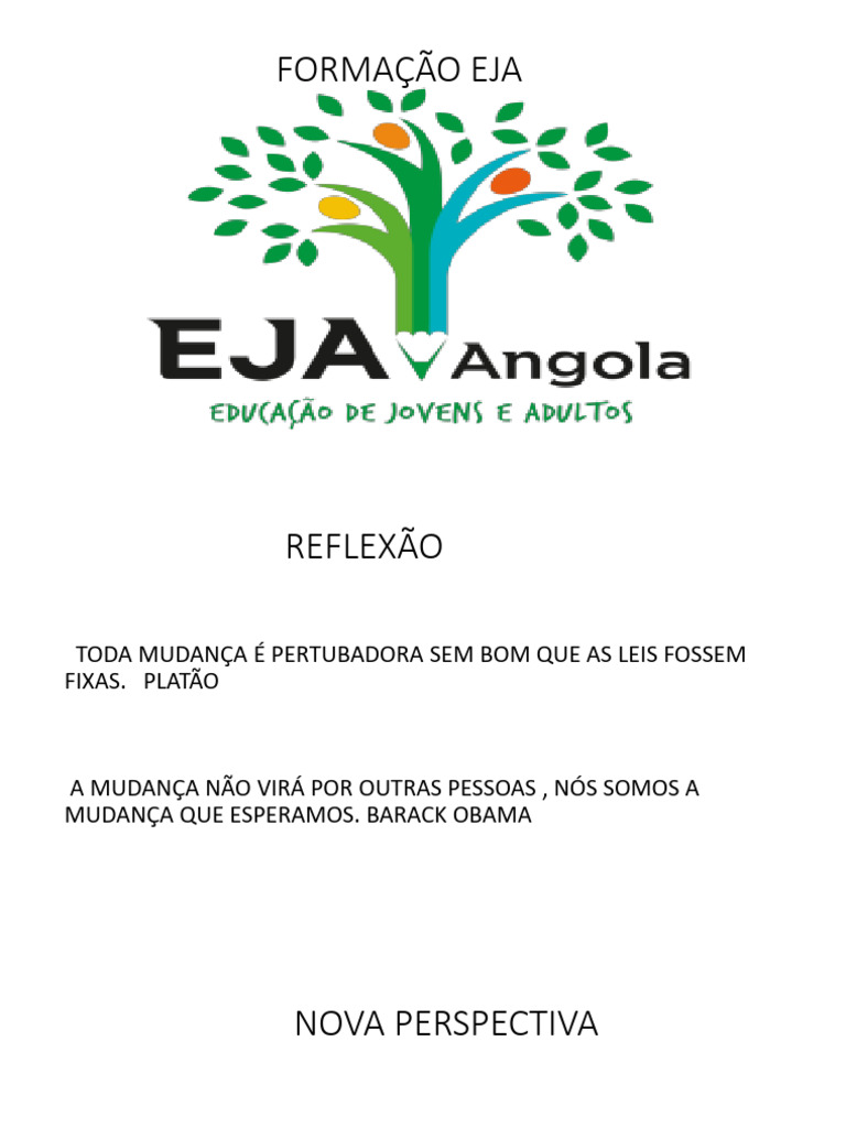 Conteúdo para A Formação EJA | PDF