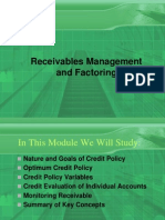 Receivables Management and Factoring