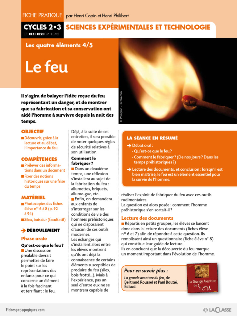 Le feu | PDF