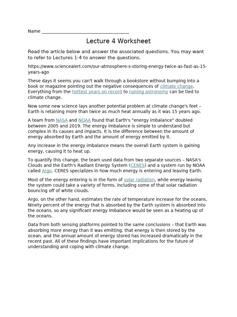 Lecture 4 Worksheet | PDF