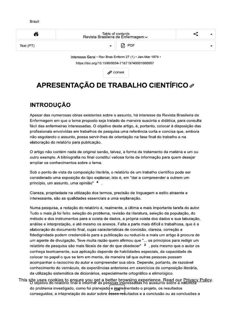Trabalho Cientifico | PDF