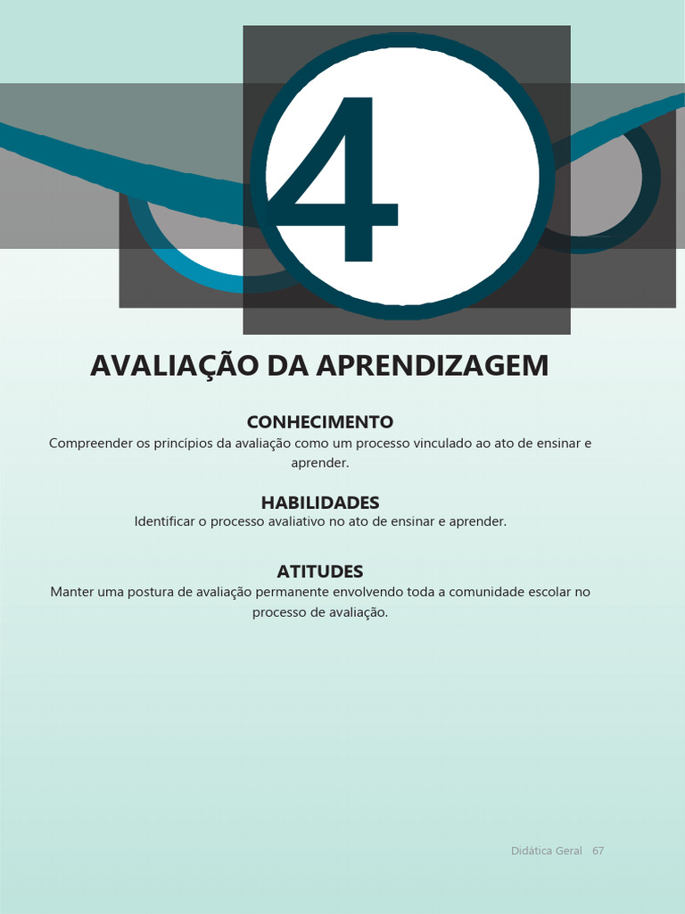 Avaliação Da Aprendizagem ED 1 | PDF