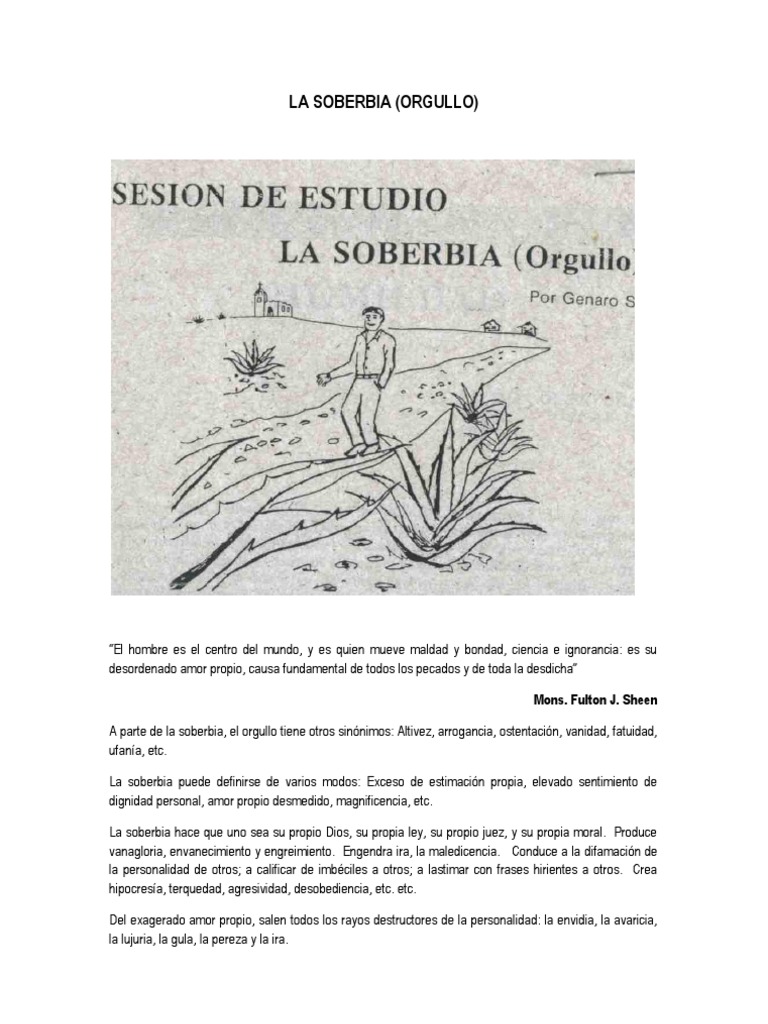 La Soberbia | PDF | Orgullo | Amor