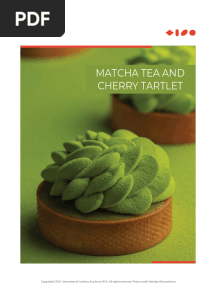 Matcha Tea and Cherry Tartlets