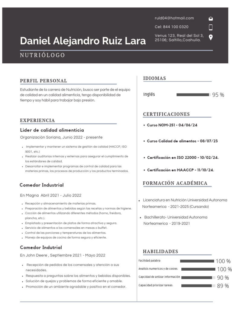 PDH CV | PDF