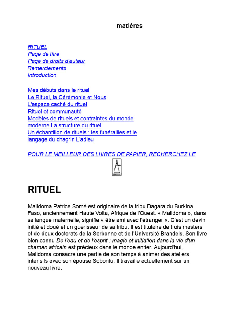 Copie Traduite de Ritual - Power, Healing, and Community - The African ...