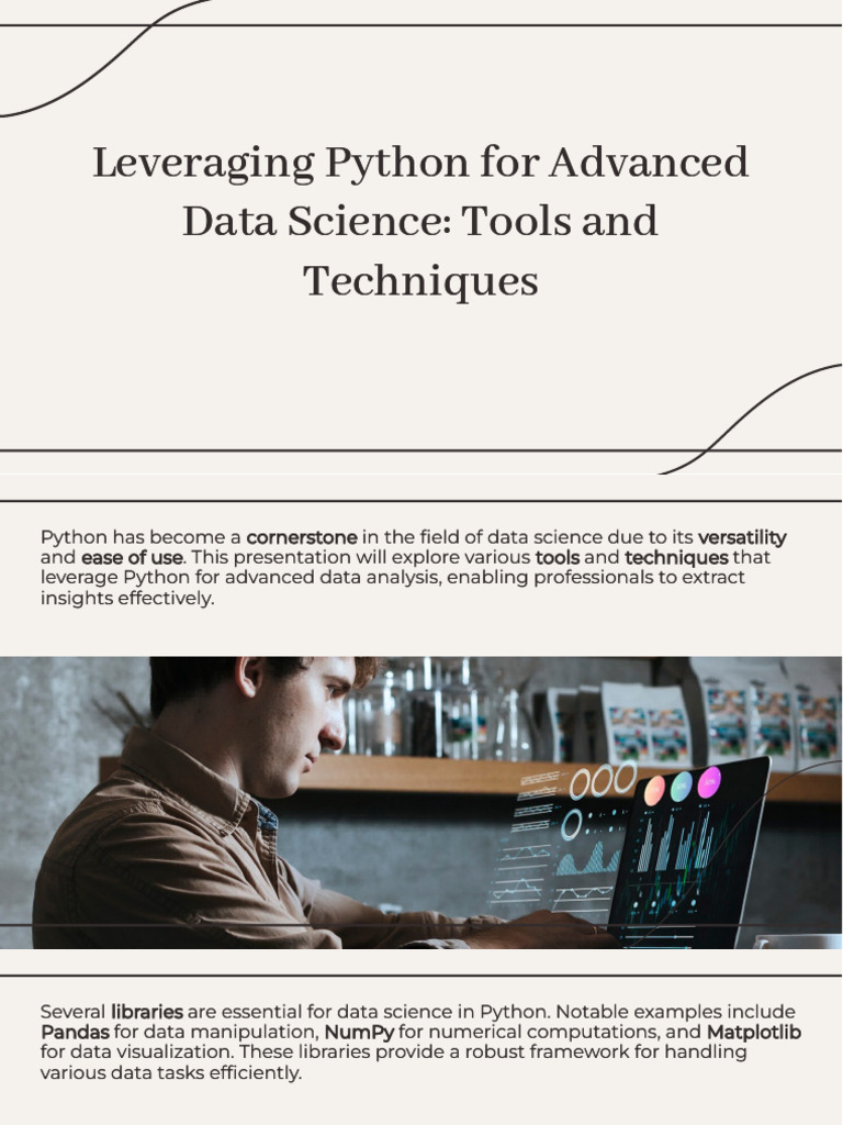 Python For Advanced Data Science Tools and Techniques ...