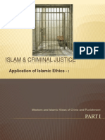 Islam & Criminal Justice: Application of Islamic Ethics