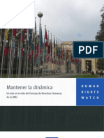 Mantener la dinámica: Un año en la vida del Consejo de Derechos Humanos de la ONU