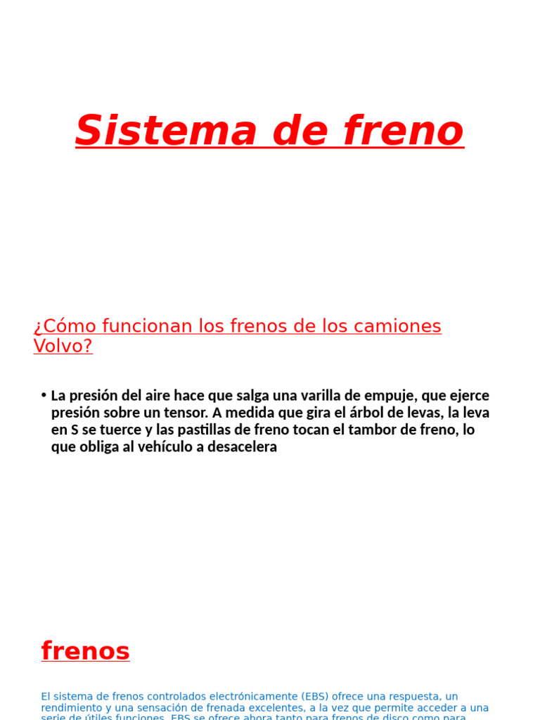 Sistema De Freno Pdf