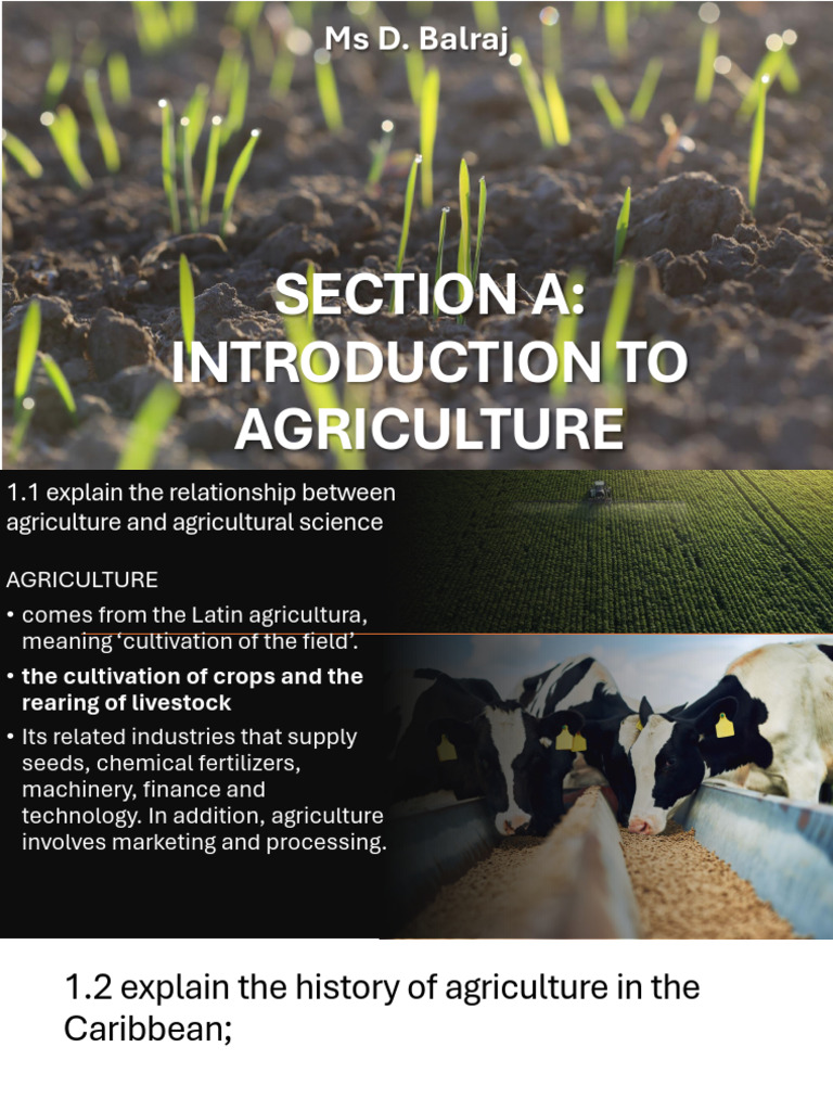 1 Agricultural Science And Agriculture Pdf