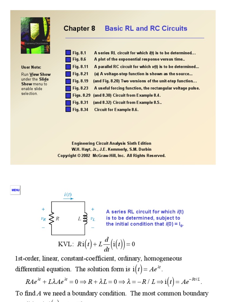 Rc Circuits Network Analysis Electrical Circuits Electrical Network