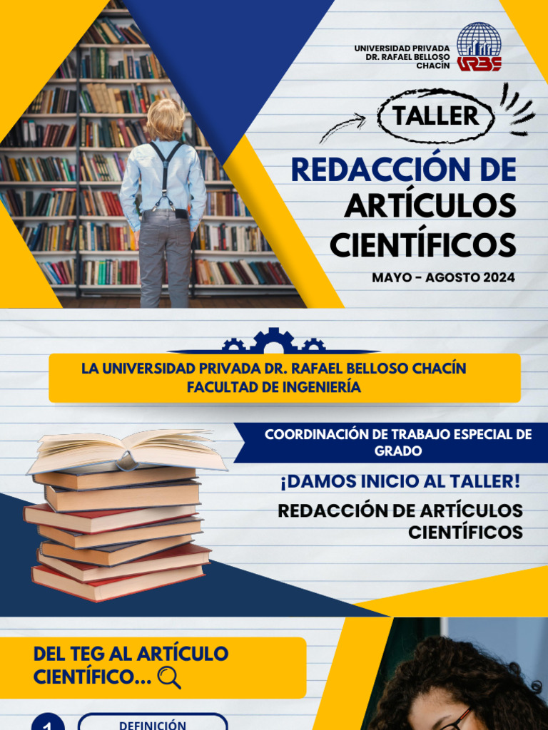 Taller Estudiantes - Redacción de Artículos Científicos | PDF