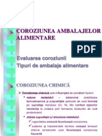 Coroziunea Ambalajelor Alimentare