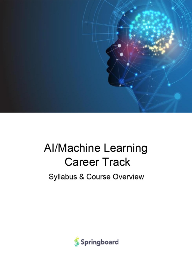 AI ML Course Brochure Springboard PDF
