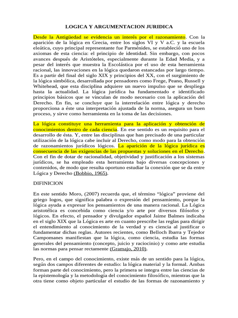 Logica Y Argumentacion Juridica Pdf