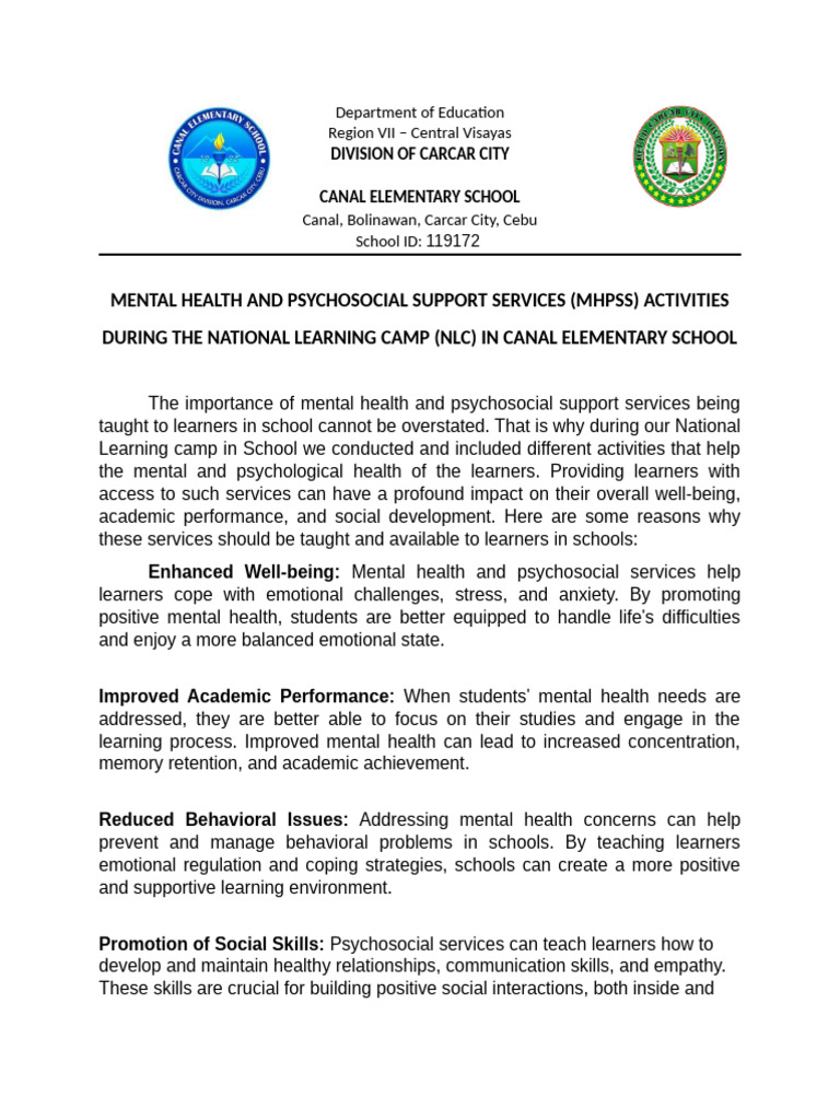 Canal Es - MPHSS Actvities During (NLC) | PDF