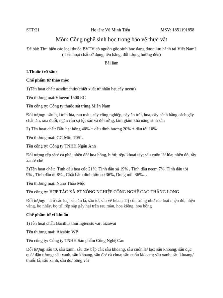thuốc bvtv | PDF