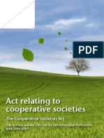 Act Relating To Cooperative Societies