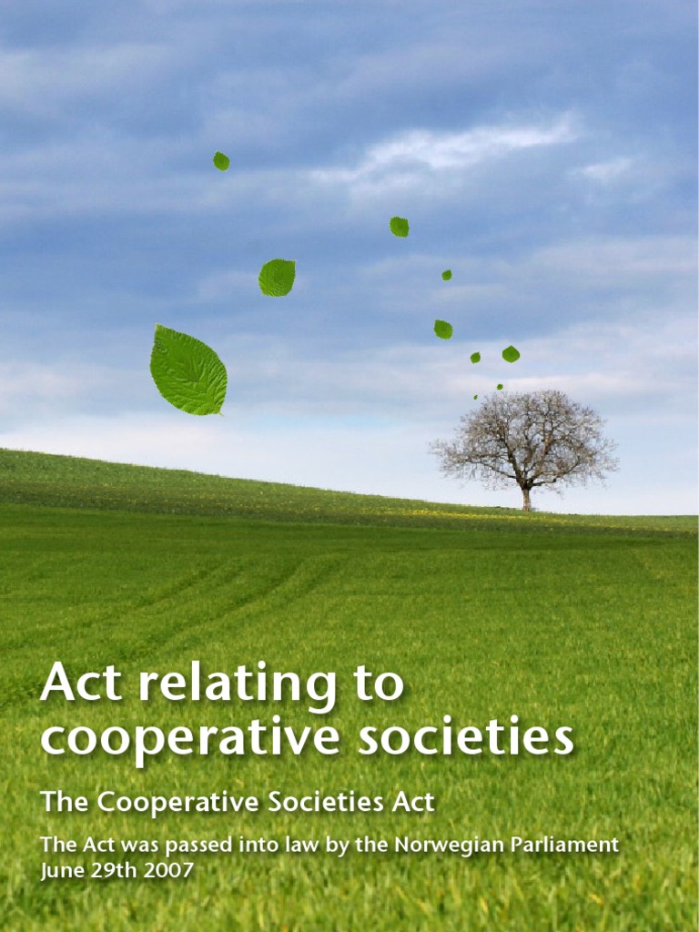 Act Relating To Cooperative Societies | PDF | Proxy Voting | Credit ...