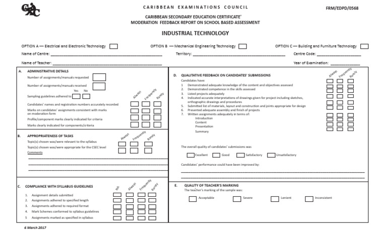 Moderation Feedback Report | PDF