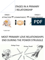 Natural Stages in A Primary Love Relationship