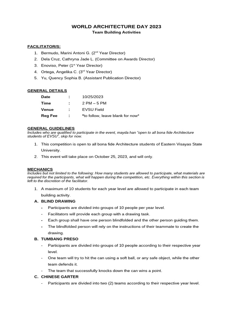Team Building Activities | PDF
