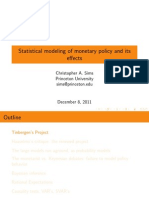 Statistical modeling of monetary policy and its effects