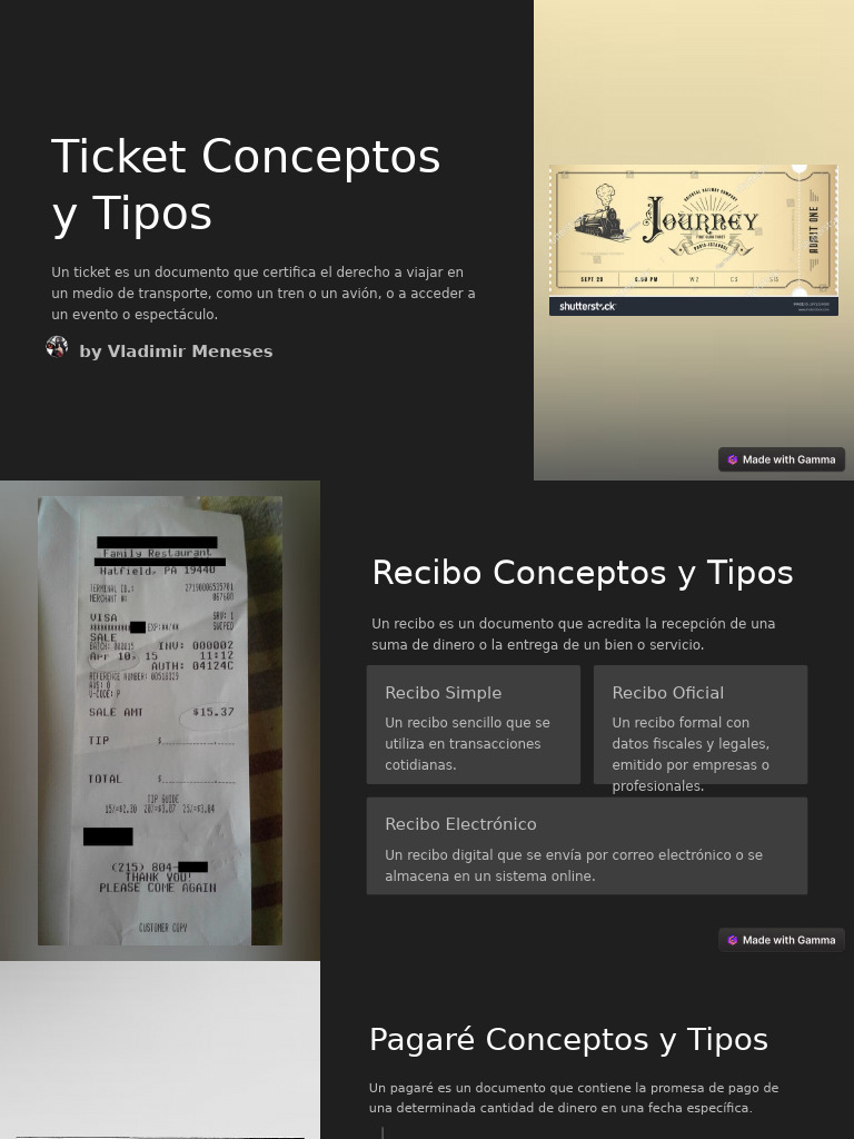 Ticket Conceptos y Tipos | PDF