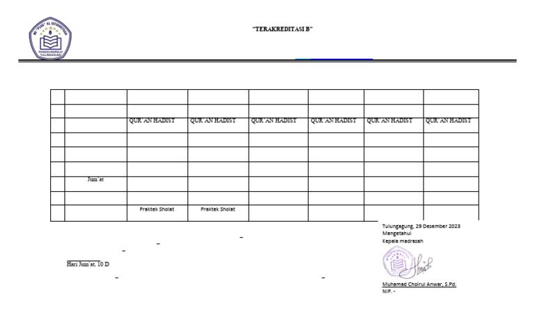 Jadwal Pas 2023 | PDF