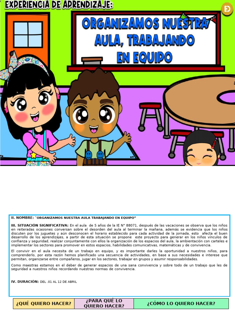 Organizando Nuestra Aula en Equipo | PDF | Evaluación | Aprendizaje