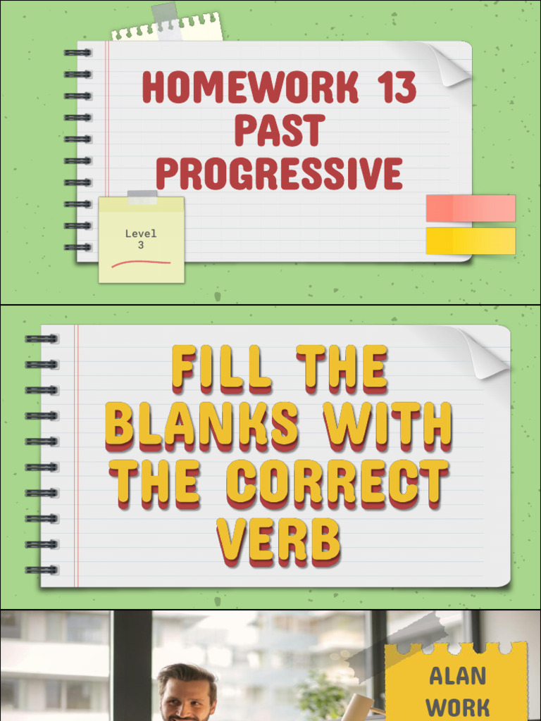 Homework 13 Past Progressive | PDF