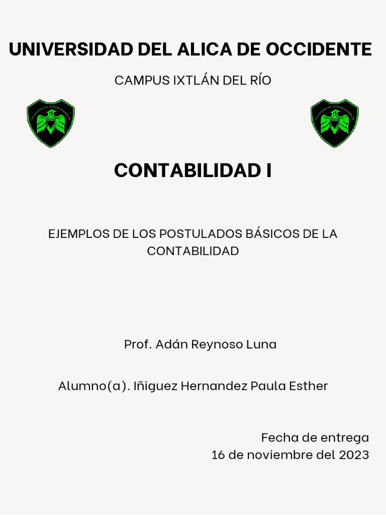 Ejemplos de Postulados Paula | PDF