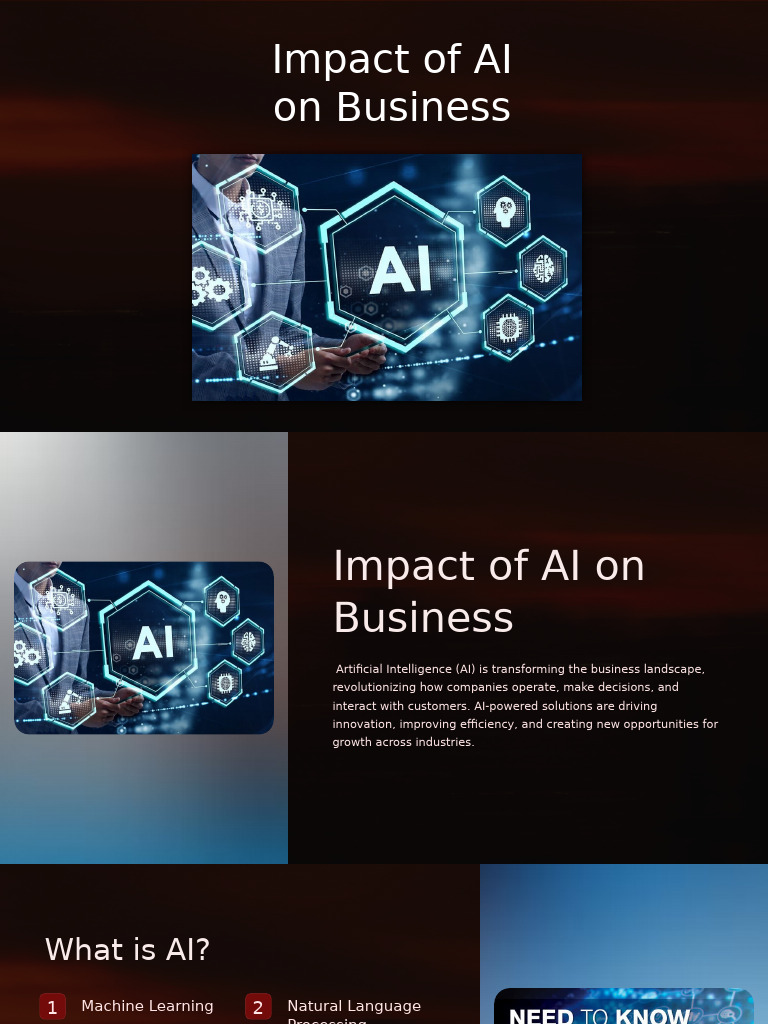 Impact of AI On Business | PDF