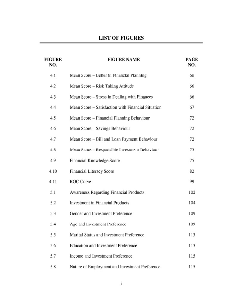 06 - List of Figures, Tables | PDF